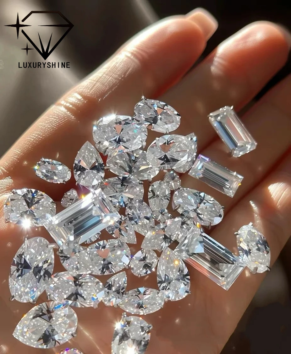 LuxuryShine VS1 Lab Grown Diamond Oval Cut 1-5CT D-F Color With IGI Certificate Real Diamond Loose Diamond custom Jewelry
