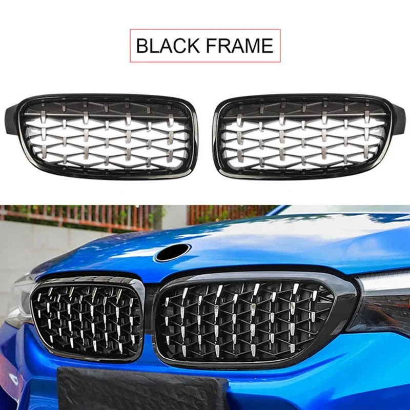 For BMW F30 F31 320i 328i 335i 2013-2018 Replacement Racing Grills New Gloss Black Car Front Kidney Diamond Grille Grill