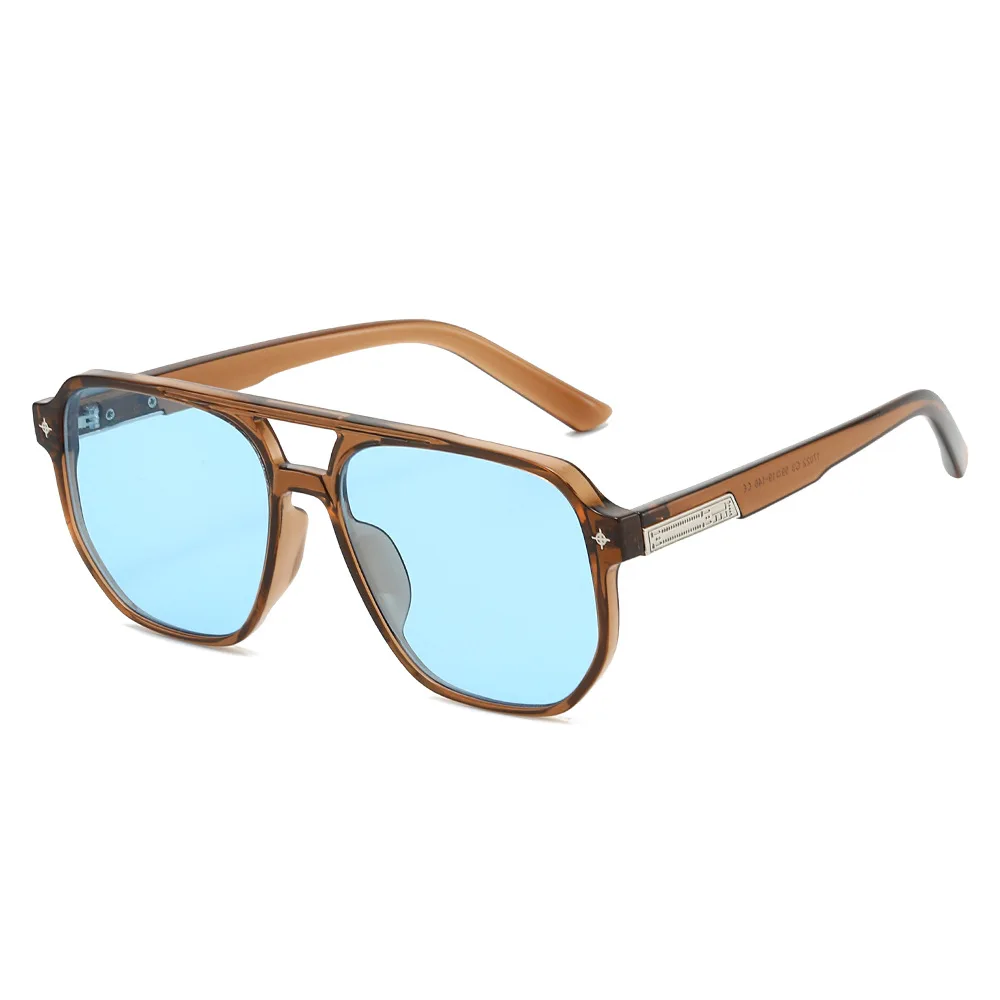 2026 Pilot Sunglasses Men Women Unisex Tint Lens Double Beam Ins Fashion Sun Glasses With Metal Parts Decoration Y2K Shades
