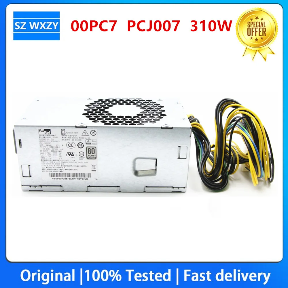 New Original Power Supply SP50H29573 00PC787 00PC7 PCJ007 310W Suitable For Lenovo M80T M70T M90S P340 P350 P360 SFF G5-14IMB05