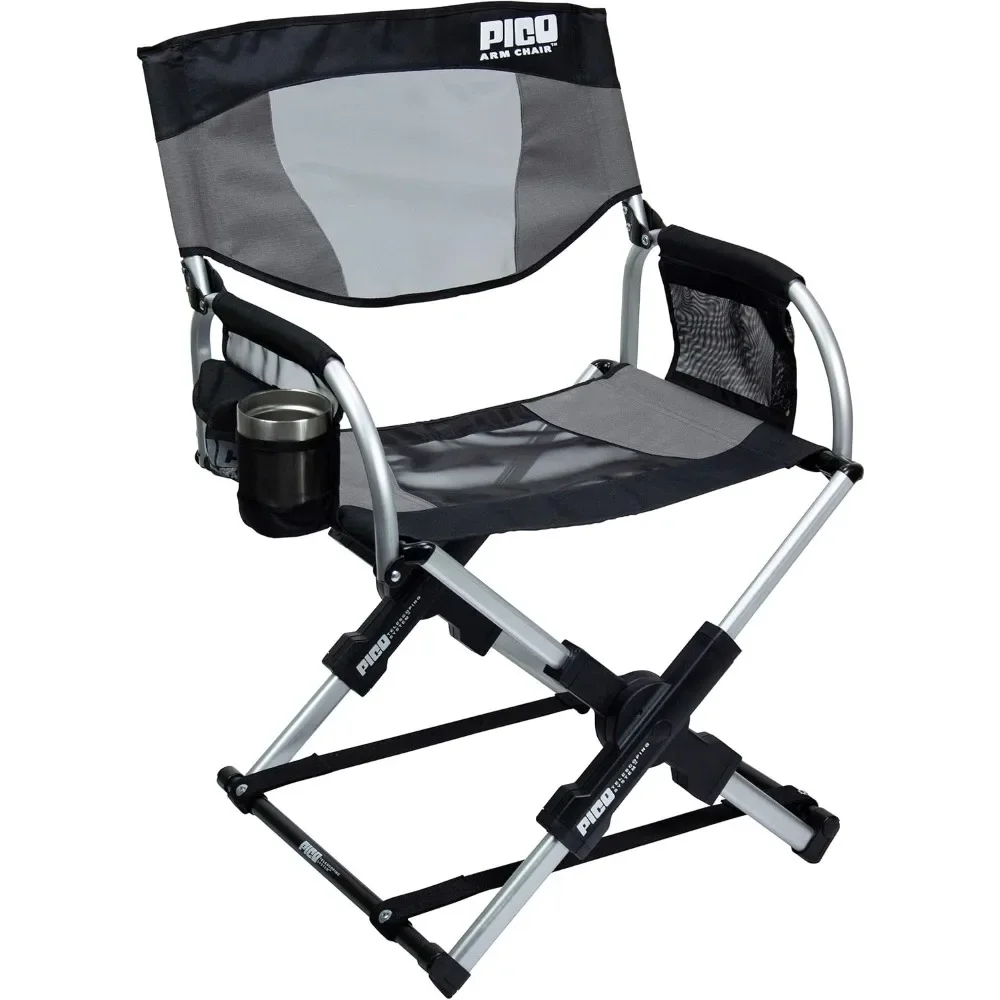 Pico Arm Chair, Folding Director's Chair with Carry Bag