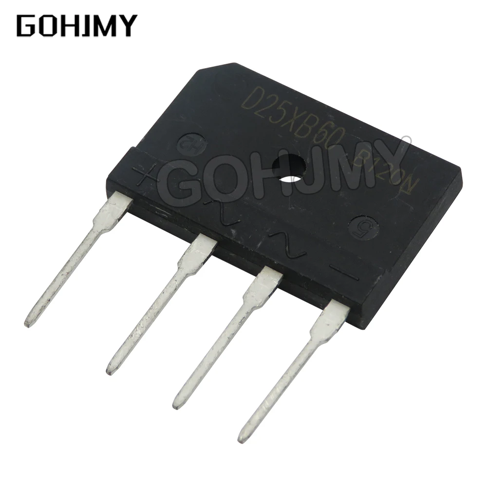 5PCS D15XB80 D25XB60 D25XB80 D10XB60 Bridge Rectifiers ZIP-4