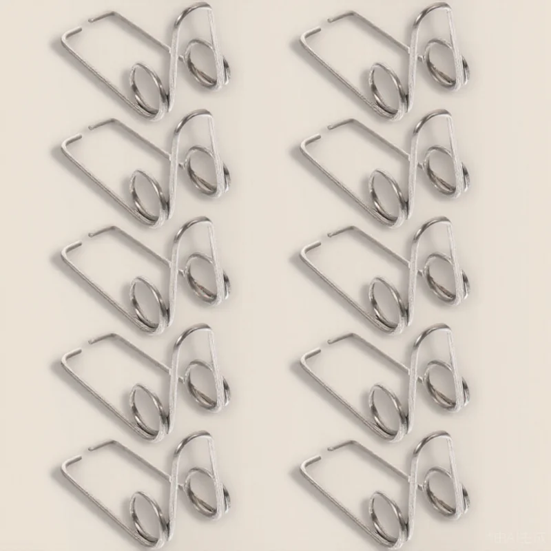 

10 Pcs Water Valve Spring Trumpet Drain Clique Replacements Parts Watergate Key Springs Iron