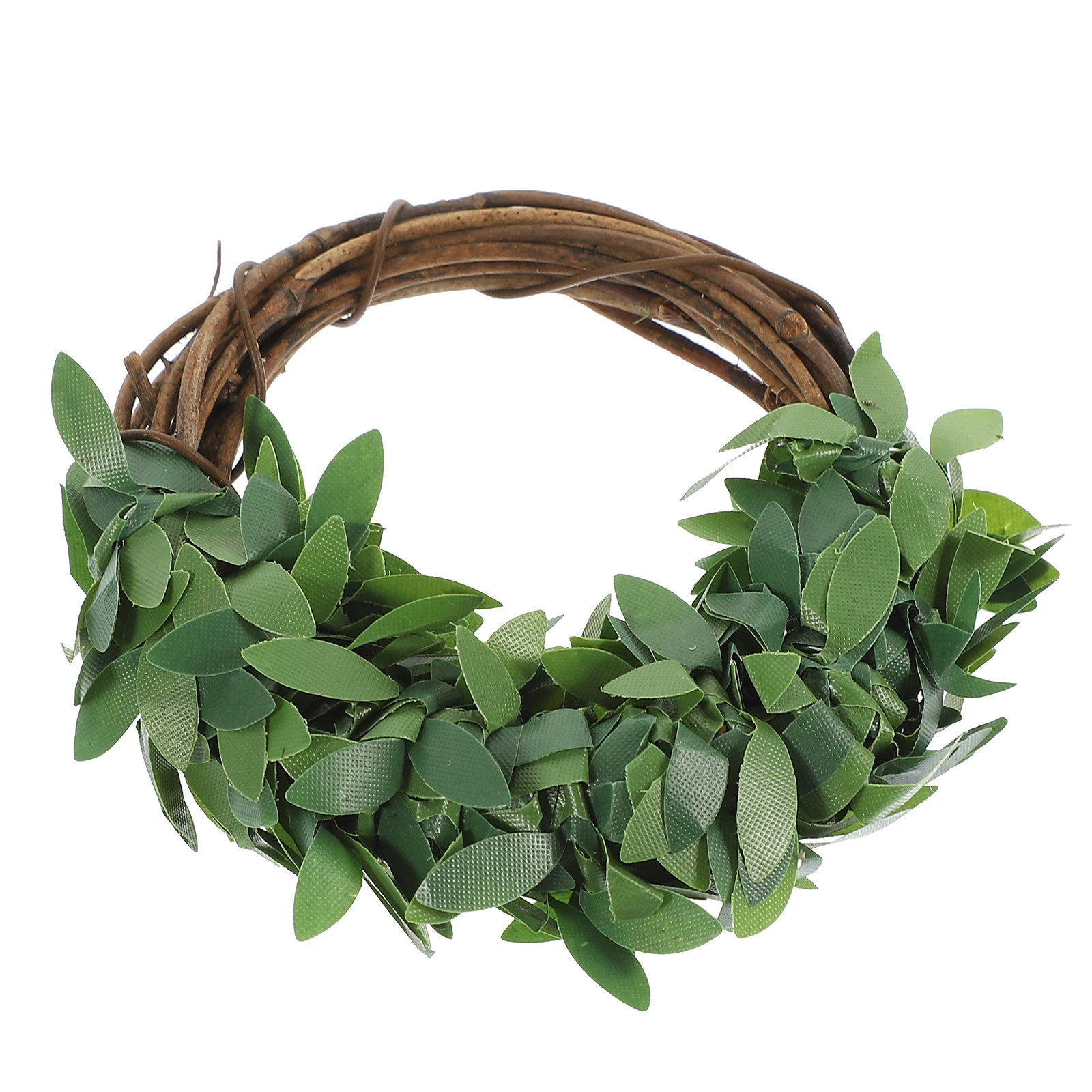 

6 Pcs Artificial Leaf Napkin Rings Rattan Table Buckle Lightweight Portable Dining Serviette Ring Kitchen Bar