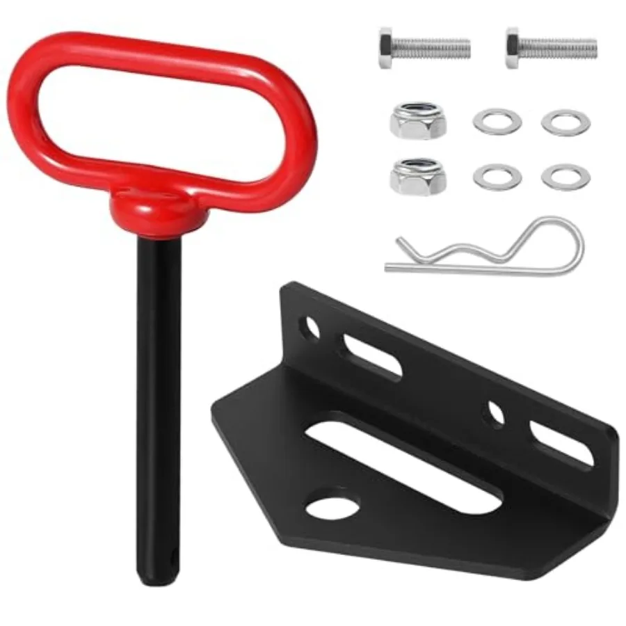 

Universal Heavy Duty Zero Turn Trailer Hitch and 1/2'' Hitch Pin, Heavy Duty Trailer, Garden Tractor Hitch and Hardware Kit for