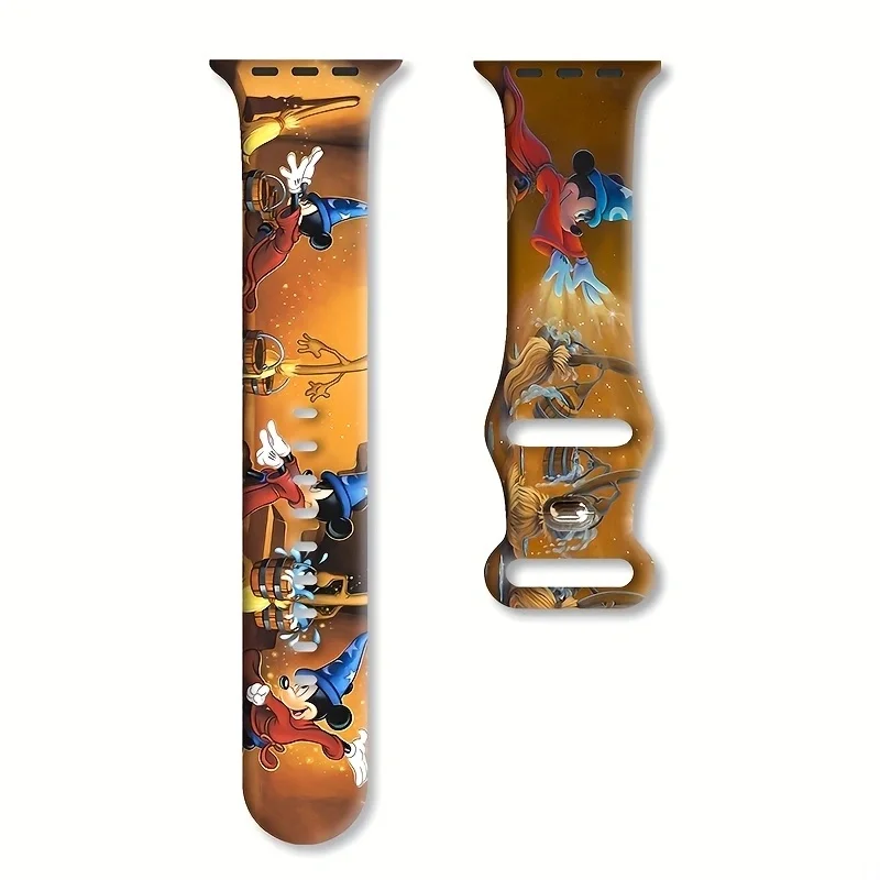 

Colorful Disney 24 Strap for Apple Watch 46mm 44mm 42mm 41mm Silicone Band Replaceable Watchband for iWatch 11 10 9 8 SE