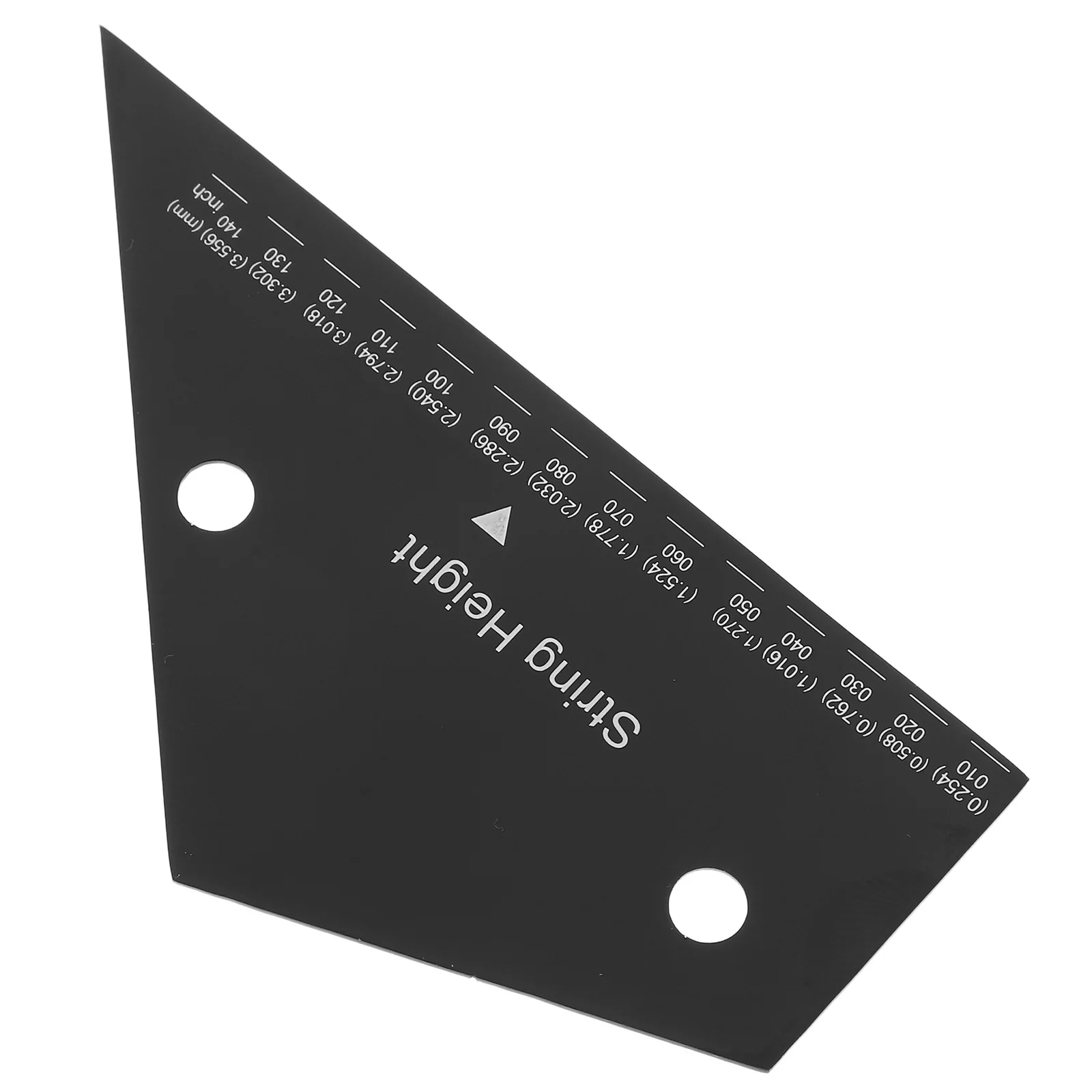 

Guitar String Action Ruler Black Stainless Steel Measuring Tool for Electric Bass Guitar Supplies String Height Gauge Clear