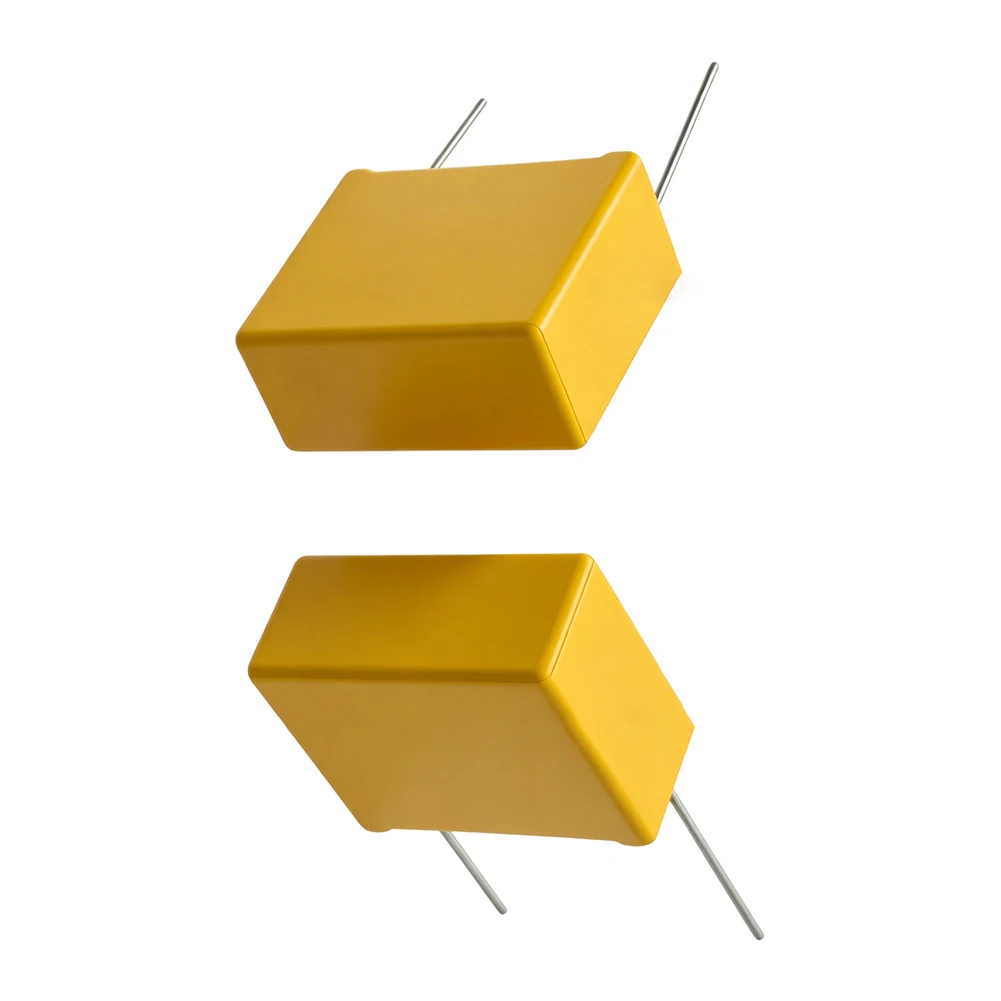 Yellow X2 Safety Rated 3.3uF 275VAC MKP Film Capacitor 27.5mm Pitch 31x25x14mm for General Purpose Electronic Circuits