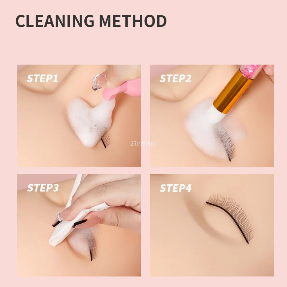 25/50Pcs Mousse Eyelash Concentrate Gentle Cleaning Grafting Kit Eyelash Extension Foam Cleaning Supplies Makeup Tools