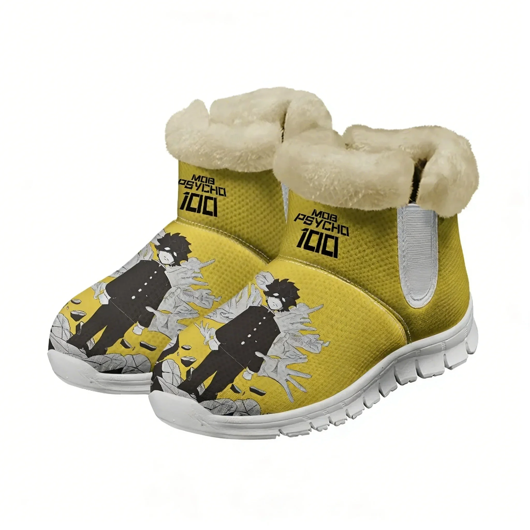 Mob Psycho 100 Warm Boot Mens Womens Teentager Shoe Outdoor High Quality Personalized Fashion Casual Sneaker Customized Boots
