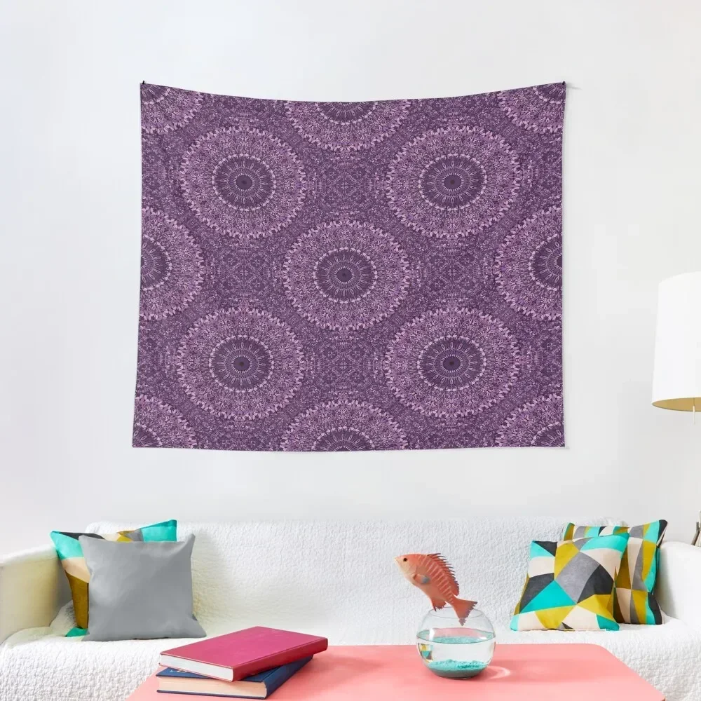 

Purple Flower Mandala Tapestry Wall Mural Decorations For Your Bedroom Aesthetics For Room Tapestry