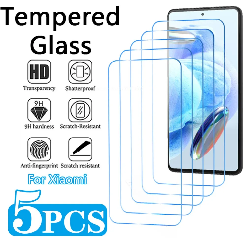 

5Pcs Screen Protector For Xiaomi Mi 12T 11T 10T Pro 10T Lite 5G 9T Tempered Glass For Xiaomi Mi A3 A2 Lite 11 10 9 8 Lite 5G NE