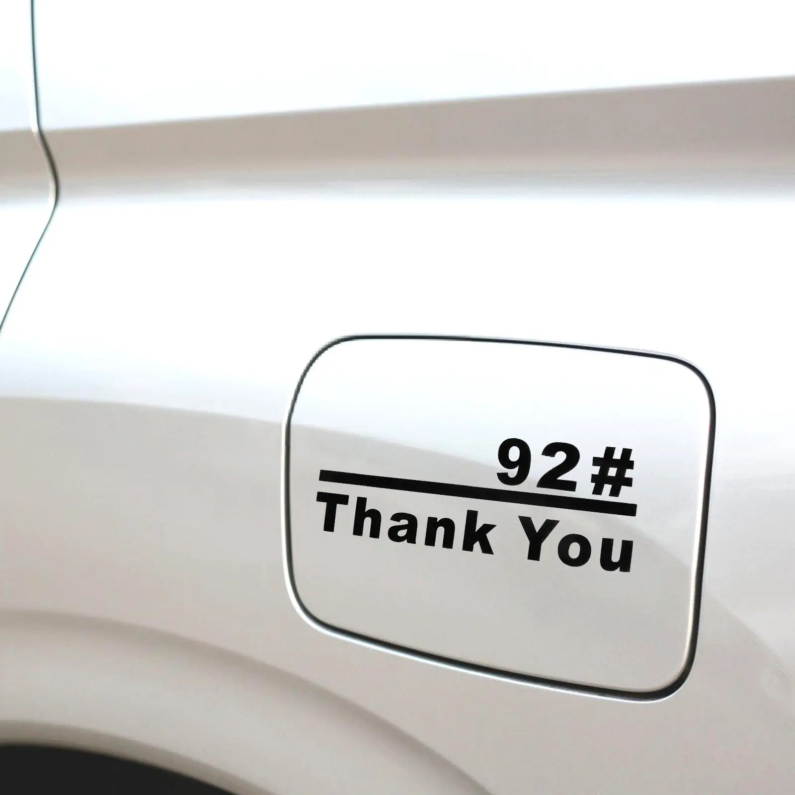 

5pcs Car Sticker Oil Tank Cover Decals 92 Black Reflective Signs Auto Exterior Decor Vehicle Accessories