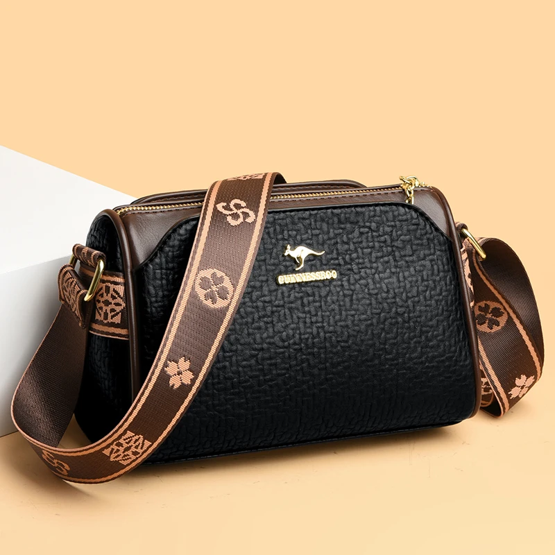 

High Quality Leather Handbag Purse Women Bag Trend Luxury Designer Shoulder Crossbody Sac Ladies Branded Messenger Small Tote