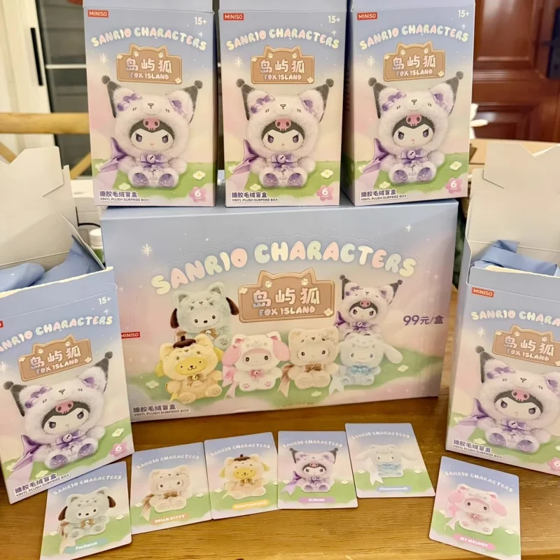 

Genuine Characters Fox Island Series Blind Box Lovely Bag Pendants Collectible Vinyl Dolls Mystery Box As Girl Gift Toys