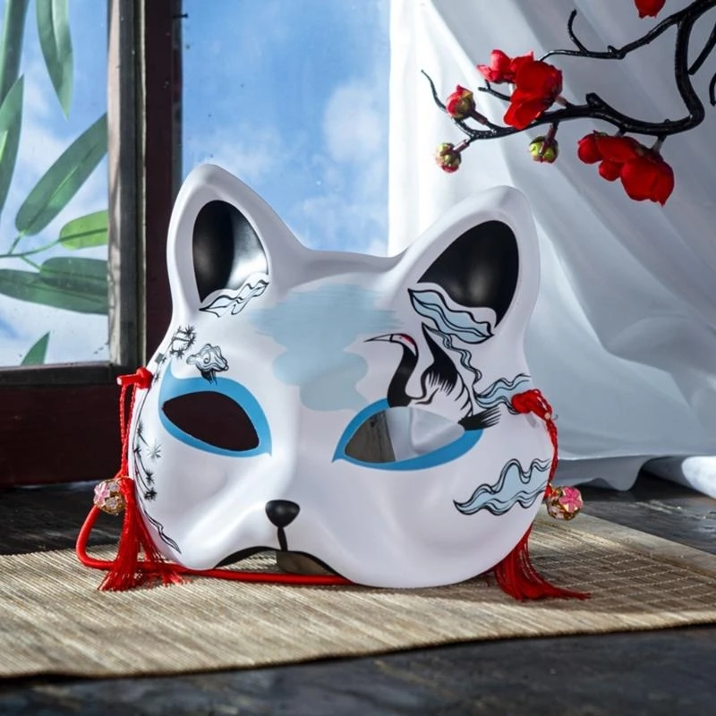 R1WE PINTUNIDO A MAÇA MASCA Máscara Halloween Foxes Máscara Máscara Máscara Máscara para homens Homens Halloween Party