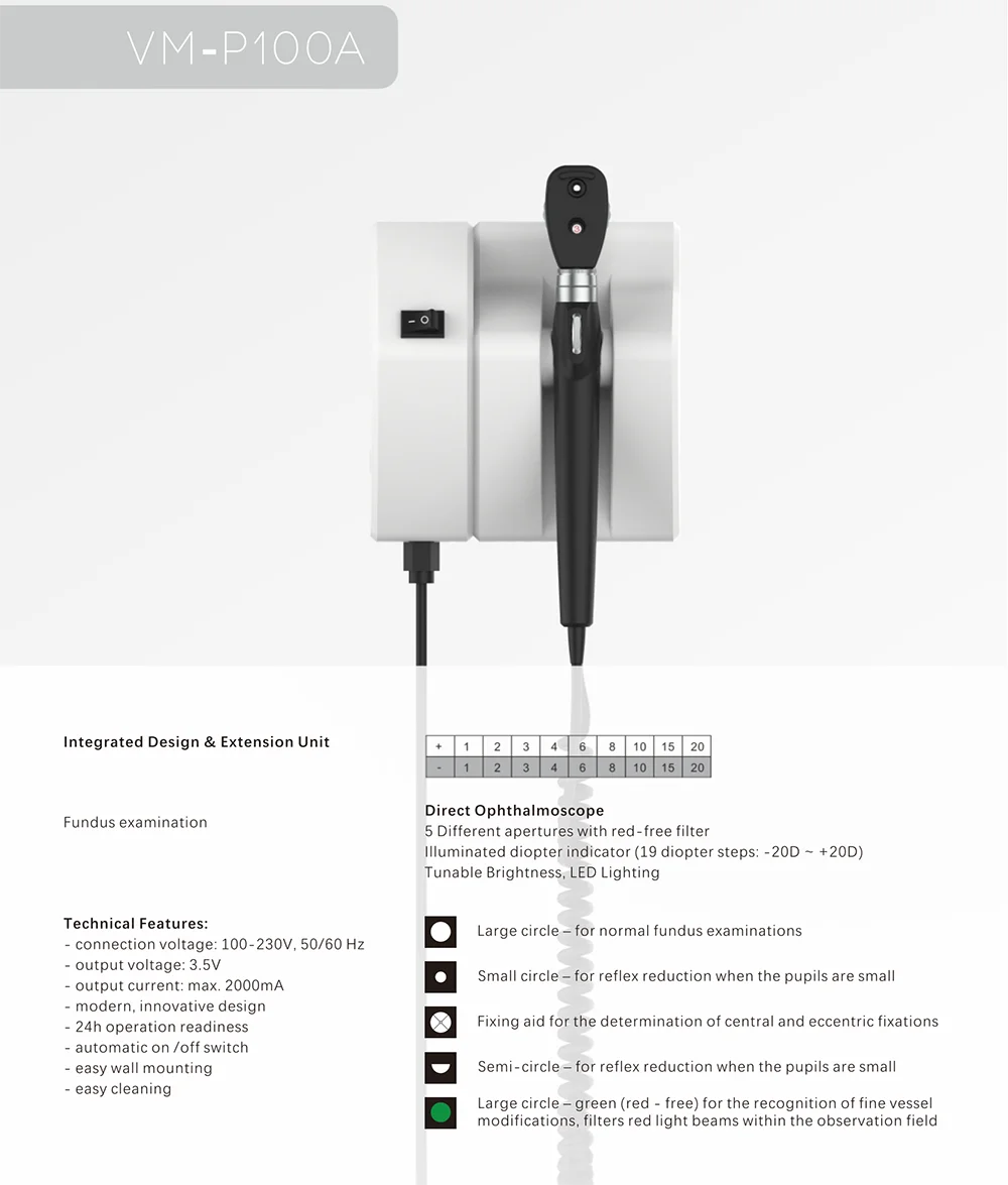 wholesale class wall hanging integrated digital diagnosis and panoptic treatment system Ophthalmoscope