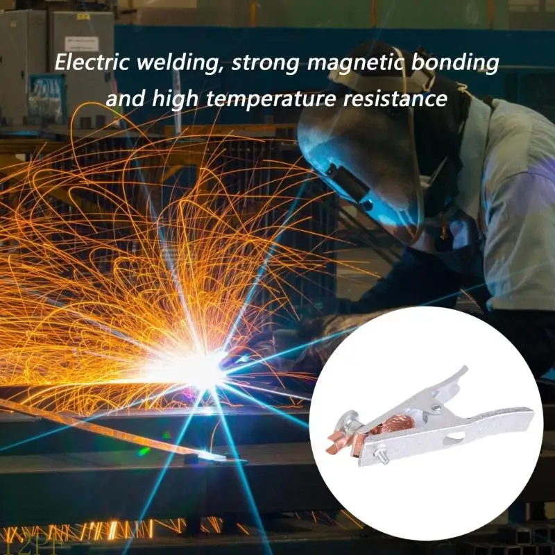 12PF Heavy Gauges Welding Ground Clamps Rapid Setups Function Sturdy Steel Build Professional Metalworking Tool