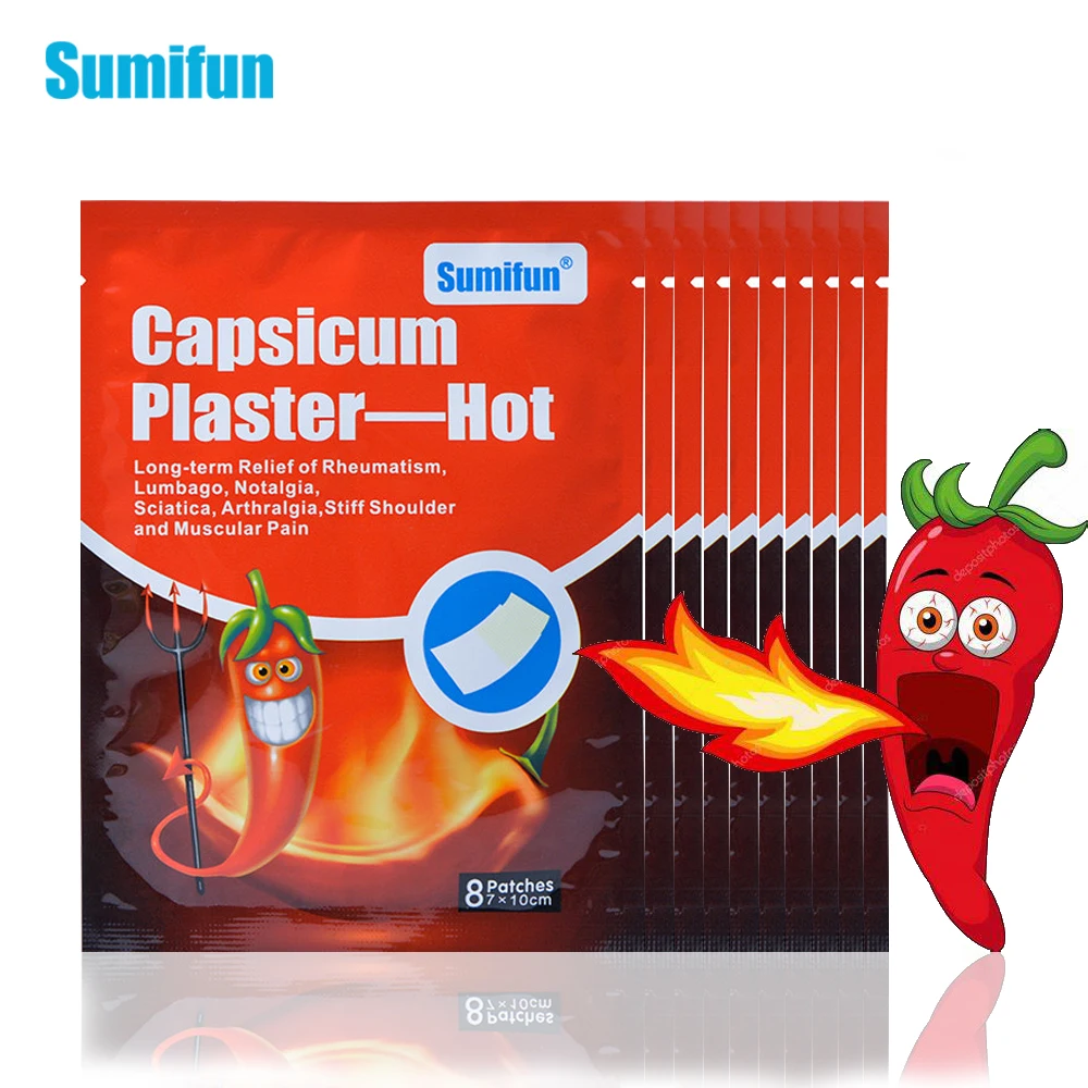 

8/16/24/40pcs Hot Pepper Capsicum Plaster Pain Relief Plaster Back Neck Shoulder Chinese Herbal Medical Joint Arthritis Patch