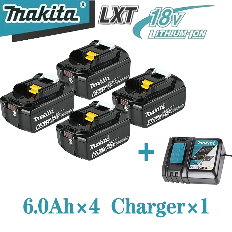 100% originele 18V Makita 5Ah 6Ah 9Ah Makita accu BL1840 BL1830B BL1850B BL1850 BL1860 BL1815 vervangende lithium accu