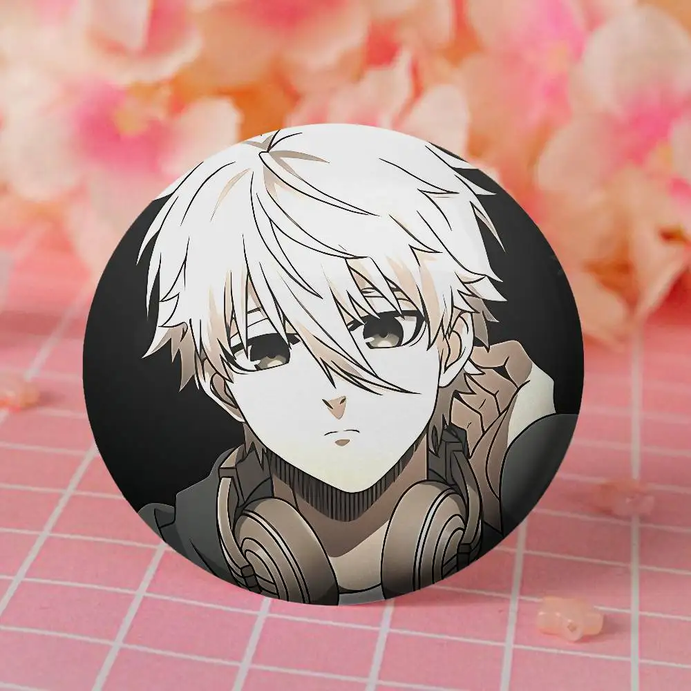 N-Nagi Seishiro Enamel Pins Handmade Round Brooch L Killer Yagami Light Cosplay Badge Backpacks Jewelry Gifts