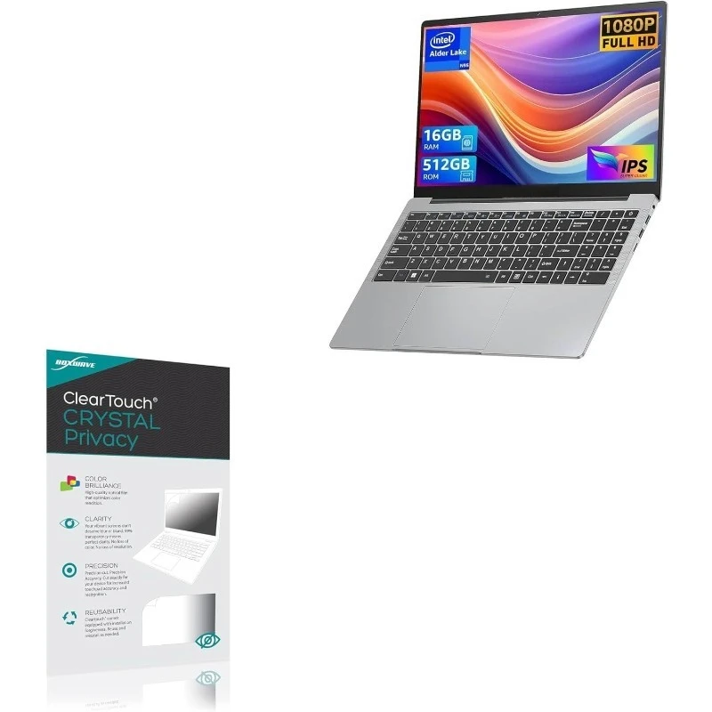 أفضل واقي شاشة متوافق مع الكمبيوتر المحمول ACEMAGIC AX15 Windows 11 (15.6 بوصة) - ClearTouch Crystal Privacy (2-Pac #2