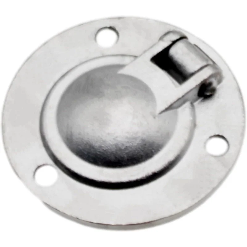 Flush Ring Pull Runder Bodengriff Edelstahl Einbauboote mit Schrauben (1 Stück)