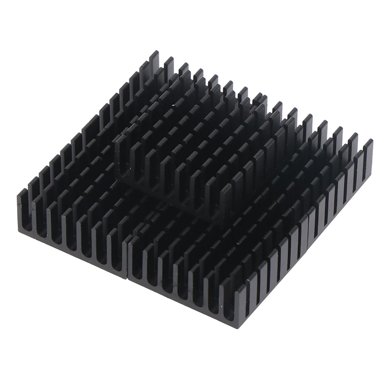 Alumínio Cooling Fin Fan, dissipador de calor IC, acessórios mais térmicos, 28mm, dissipador, 10Pcs, 28x28x11mm