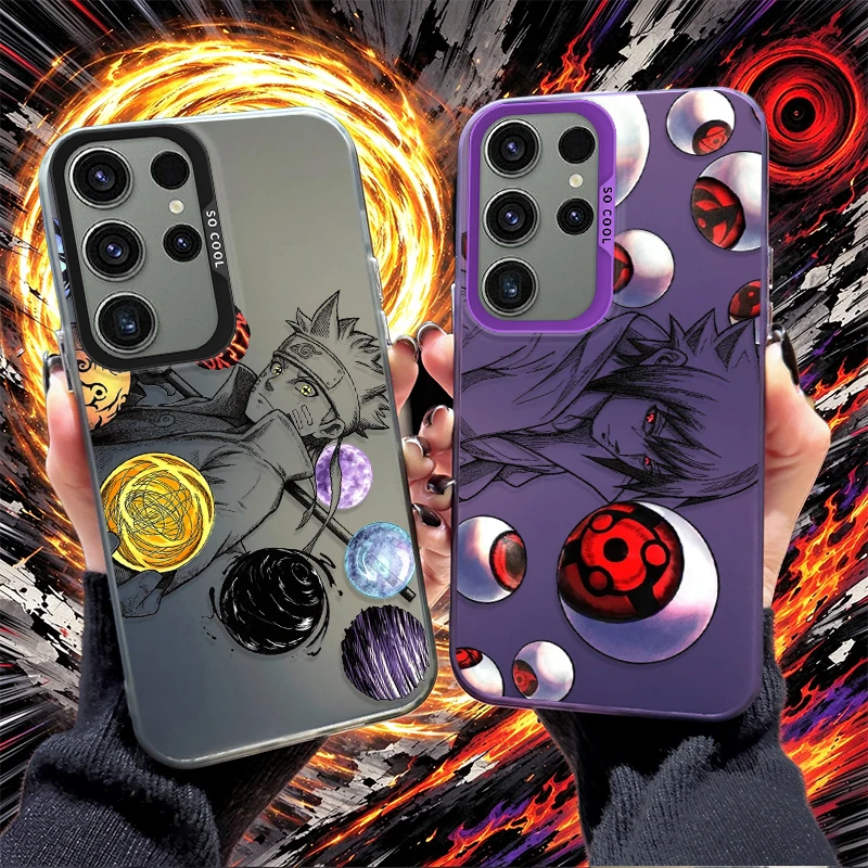 Hot Anime NARUTO Sasuke Protector Case for Samsung Galaxy S25 Edge S26 S24 S23 Ultra S22 S21 Plus FE A57 A37 A17 A07 4G Cover