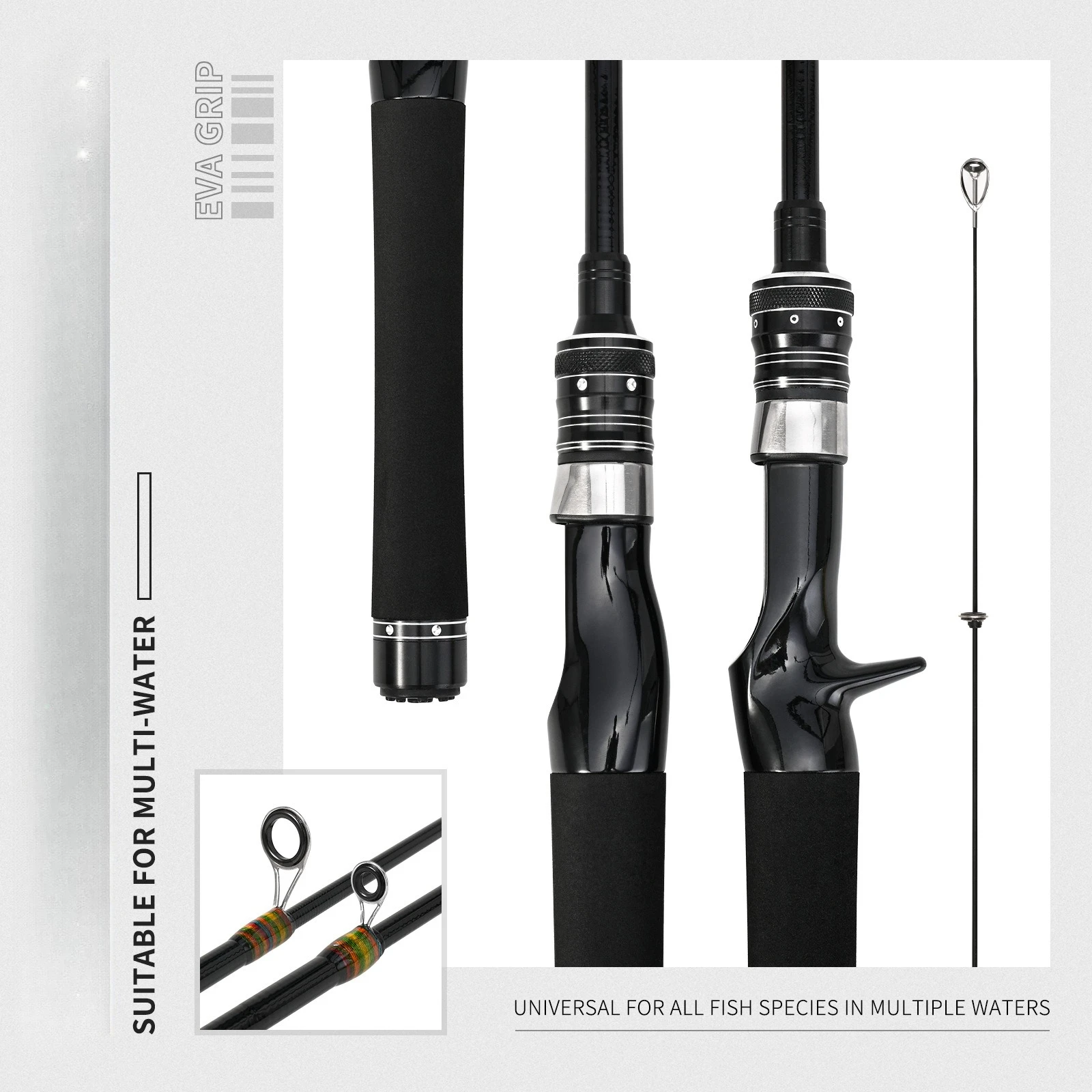 قضيب فم الحصان تلسكوبي 180 سم من Luya لتدفق المياه العذبة، صنارة صيد محمولة على شكل كائن صغير #6