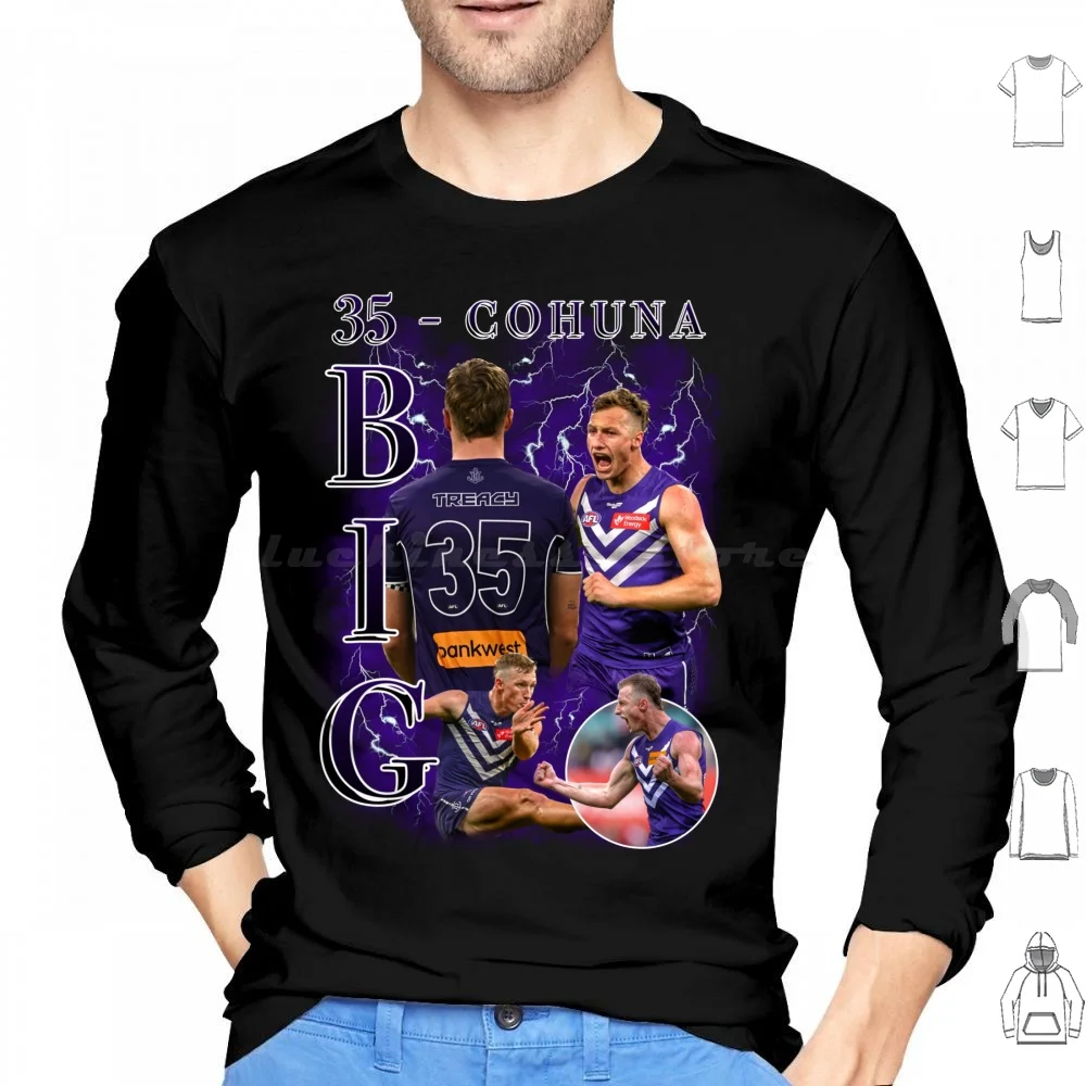 Big Cohuna #35 Hoodies Long Sleeve Sam Sturt O Meara Caleb Serong Sean Darcy Clark Nat Nathan Fyfe Andrew Brayshaw