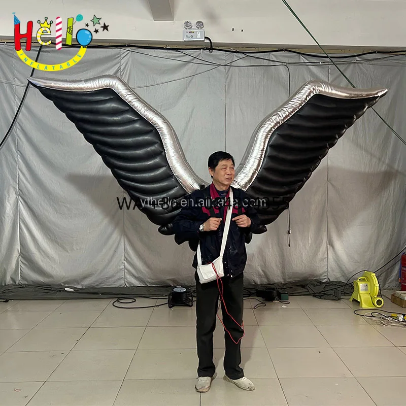 Factory Sale Inflatable Wing Costume Giant Inflatable Angel wings Costume for Advertising