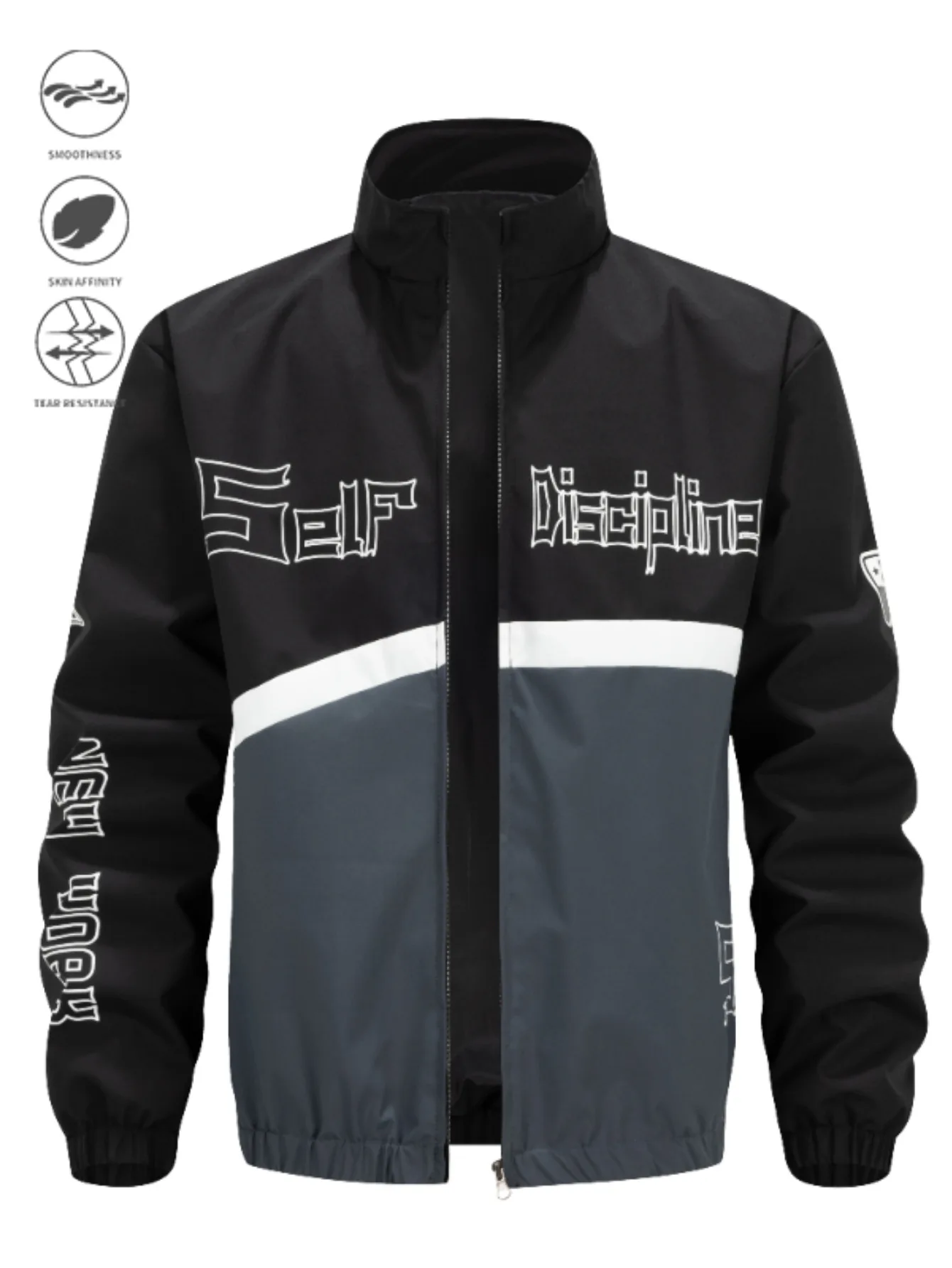 

Мужская весенне-осенняя летная куртка с воротником-стойкой, ветрозащитная, теплая, универсальная, модная, свободная, повседневная, спортивный топ