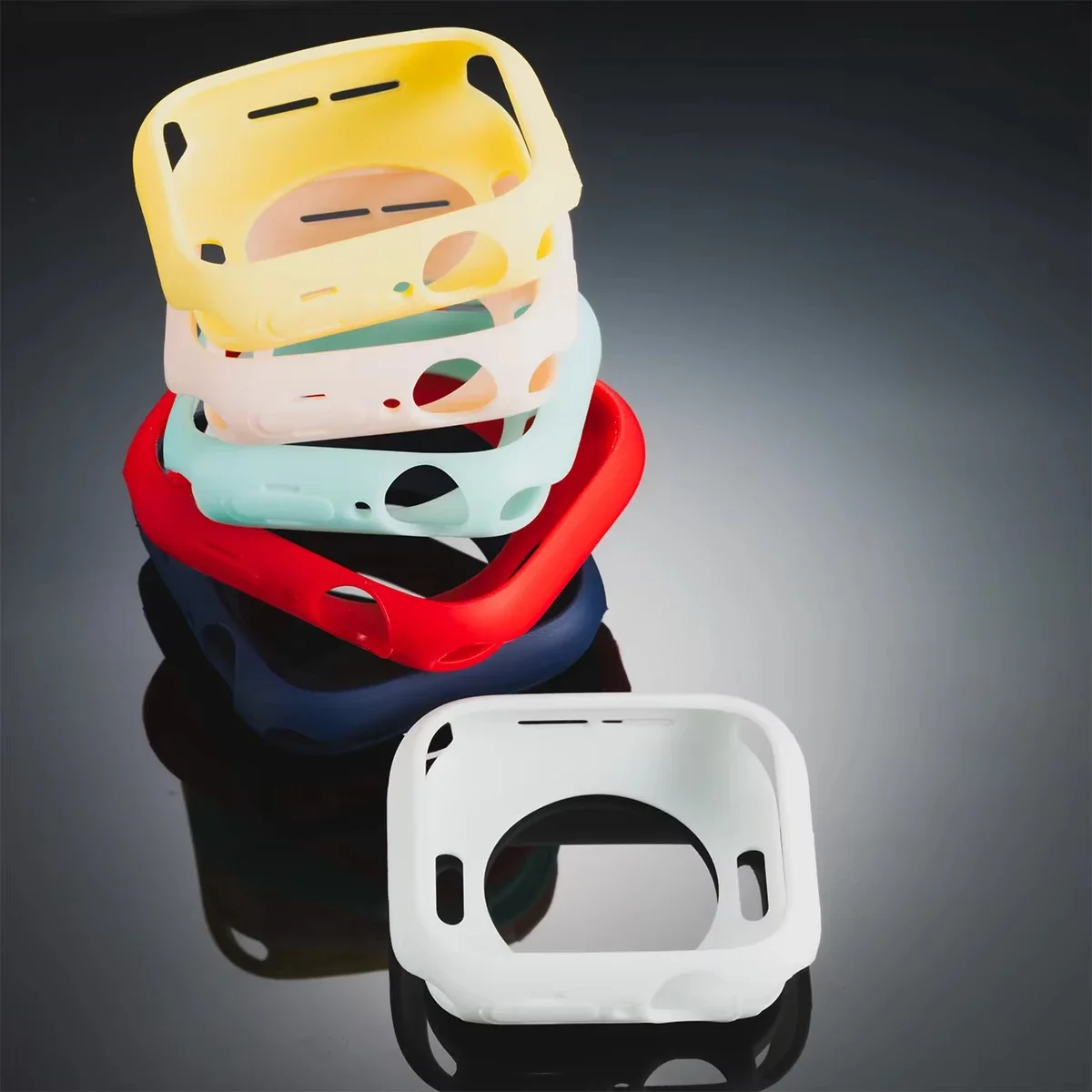 حافظة أبل 10 11 46/42 مللي متر ملحقات مقاومة للصدمات واقية من السيليكون الناعم غطاء ممتص للصدمات سلسلة iwatch حامي 2026 #3