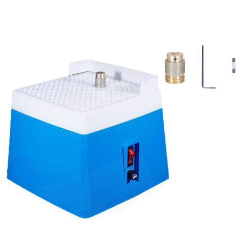 

220V Mini Portable Stained Grinder 65 W Diamond Glass Art Grinding Tools Blue with MD901 Grinding Wheel