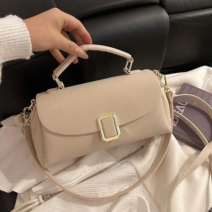 

Popular Messenger Bag 2026 New Fashionable Solid Color Shoulder Messenger Bag Box Bag Small Bag Small Square Bag