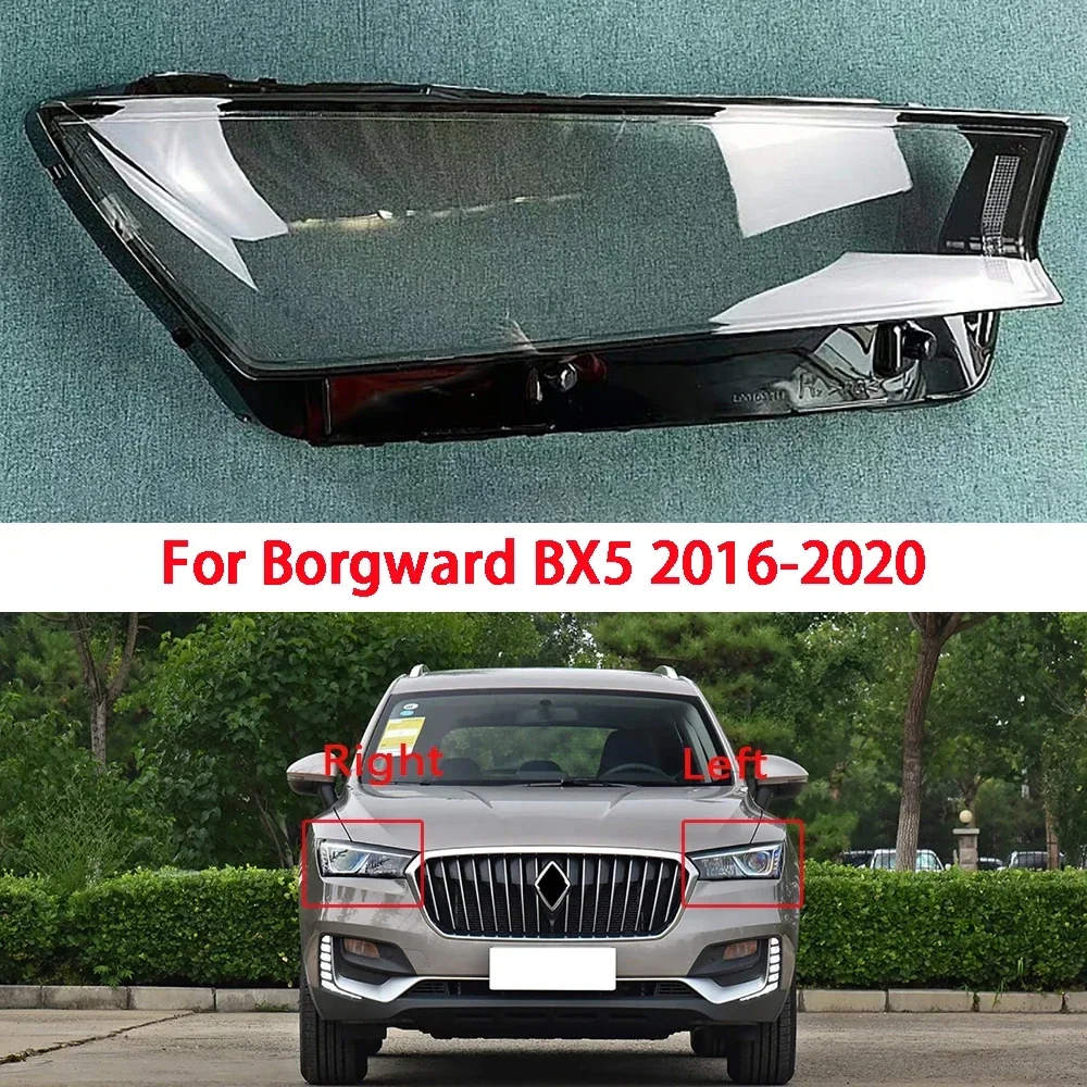 

For Borgward BX5 2016-2020 Front Headlamp Lamp Cover Headlight Shell Transparent Lens Replace The Original Lampshade Plexiglass