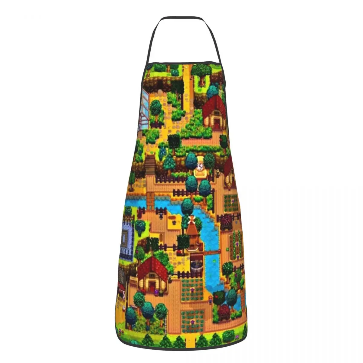 Stardew Valley Kaart Polyester Schorten Landbouw RPG Spel 52*72 cm Keuken Huishoudelijke Bib Tablier Hotel Overgooiers voor Mannen vrouwen Chef