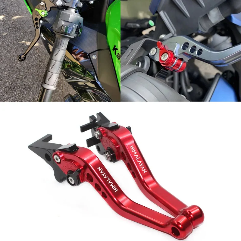 

Motorcycle Aluminium Alloy Adjustable Front Rear Brake Handle Brake Clutch Levers Handle Grips For Royal Enfield Himalayan 400