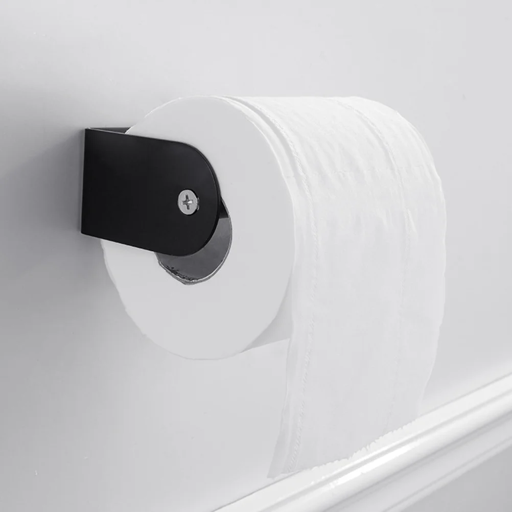 الفولاذ المقاوم للصدأ حامل المناشف الورقية السوداء اضافية كبيرة لفات الأنسجة رف معلق تخزين الرف ملحقات الحمام حامل الأنسجة