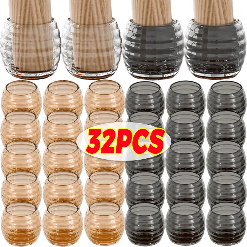 

4/32pcs Felt Chair Leg Protectors Non-slip Chair Leg Caps Floor Protector Sofa Chair Table Leg Pads Furniture Decor Accessories