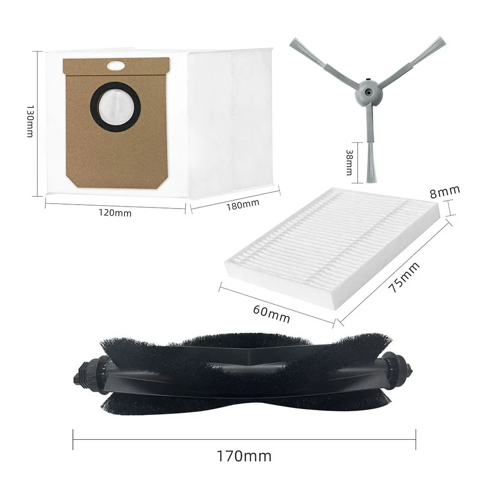 Brosse latérale et filtre Hepa pour aspirateur robot hybride, housse principale, sacs à poussière, accessoires pour wald fy Clean L50, L50, SES, L60, L60