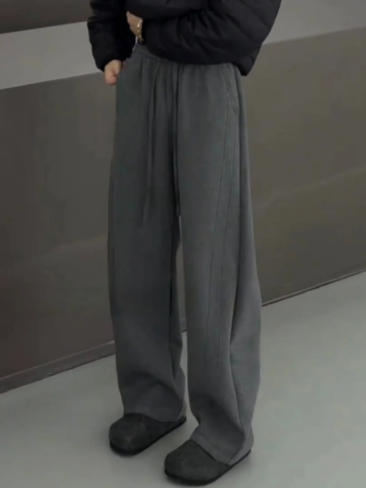 

Мужские повседневные брюки American Sle: свободные длинные спортивные штаны прямого кроя, удобные, осенне-зимние, модные, прямые.