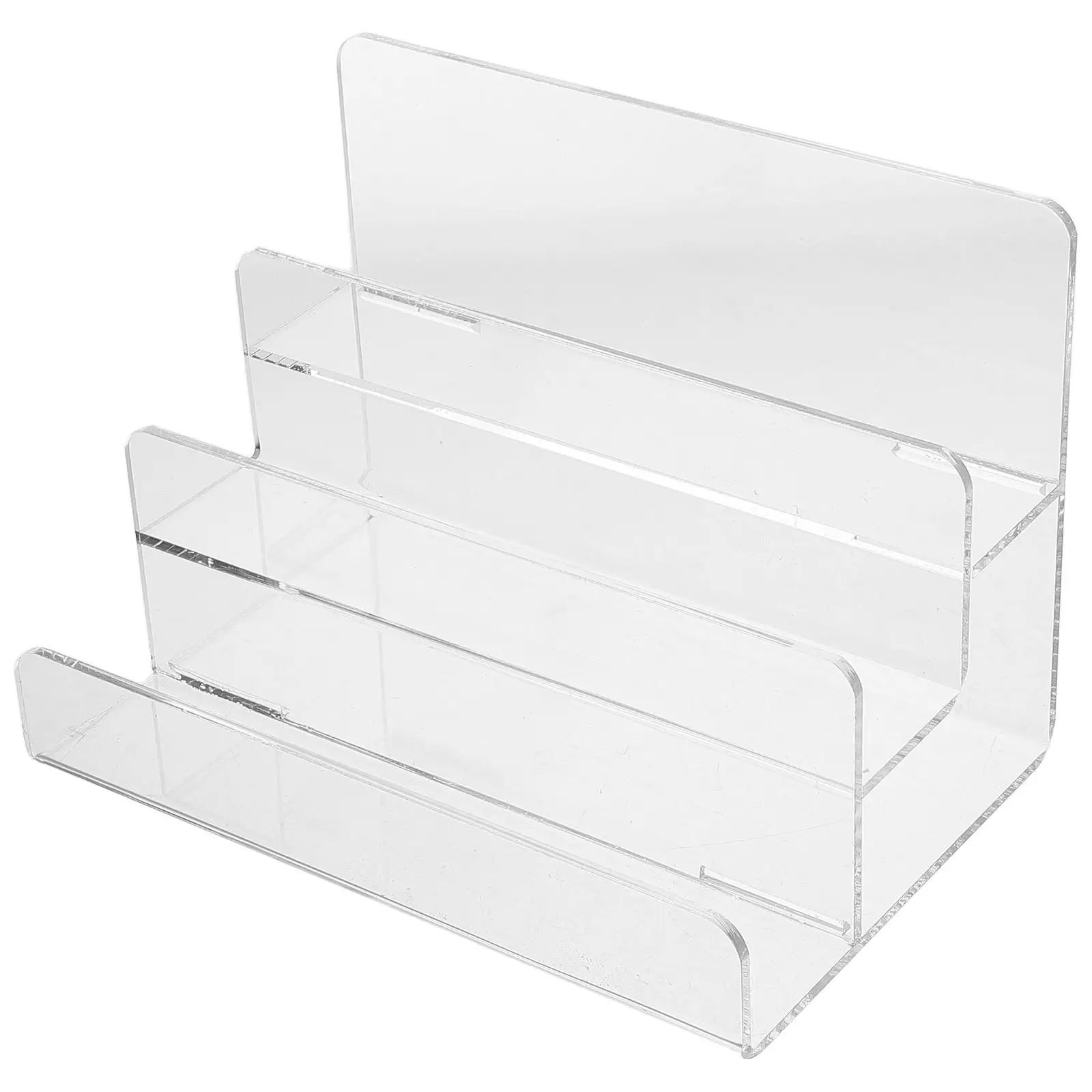 

Acrylic Display Stand Handbag Rack Wallet Holder Sunglasses Storage Bag Display Shelf High Transparency Multilayered Design