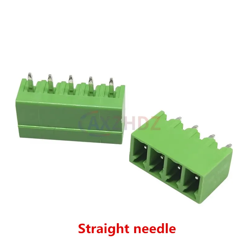 10PCS 15EDG 3.81mm 2Pin - 12Pin Terminal Blocks KF2EDG 3/4/5/6/7/8/9/10P Straight Curved Male Plug Female Socket Wire Connector