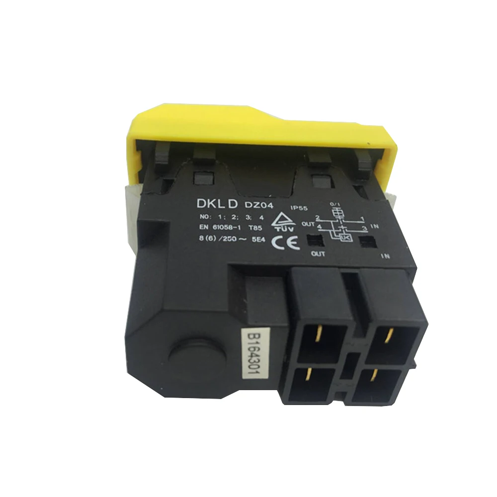 DZ04/DKLD waterproof button switch 4 pins, electromagnetic switch button DZ04/250V