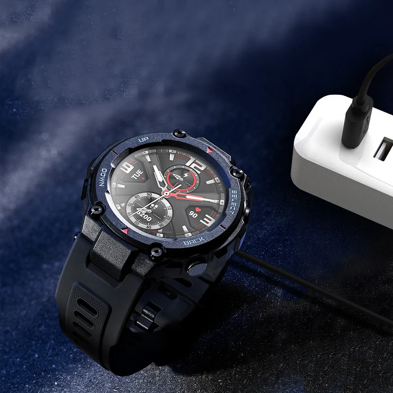 USB充電ケーブルamazfit t-rex 2 a2169/grt 4 gtr3 pro/gtr3/gts3スマートウォッチ充電器アダプターアクセサリー