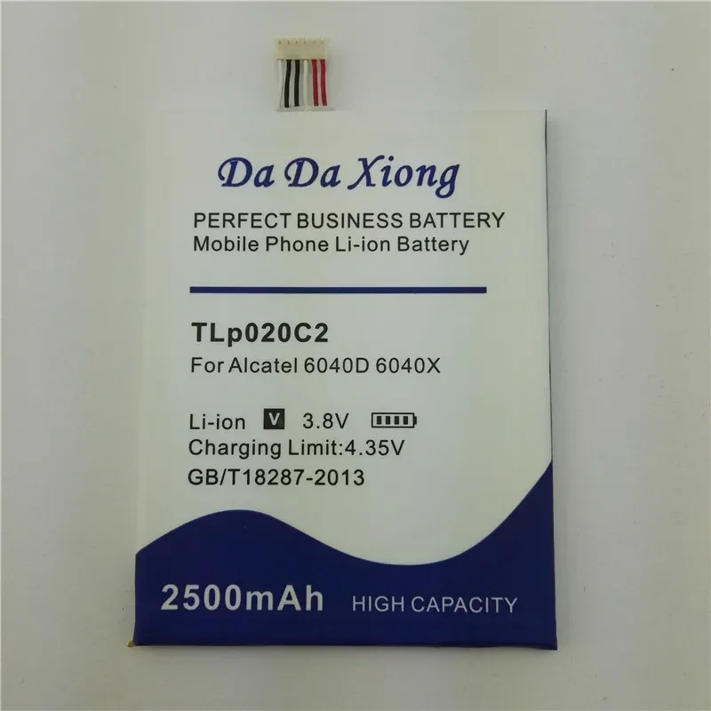 2500mAh TLp020C2 Battery For Alcatel One Touch Idol X 6040D 6040 TCL S950 S950T Phone