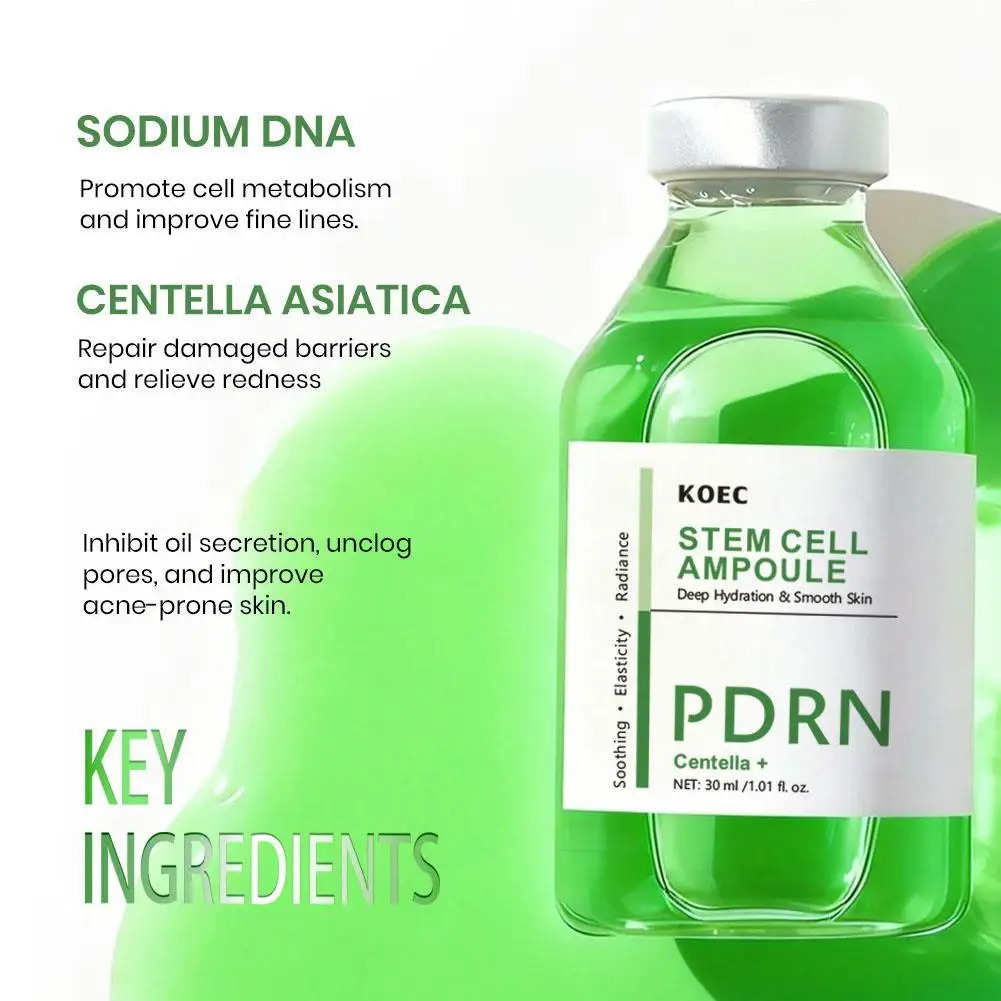 Centella PDRN Salmon Ampoule Serum Advanced Deep Repair Skin Barrier Serum For Face Firming Brightening Facial Essence
