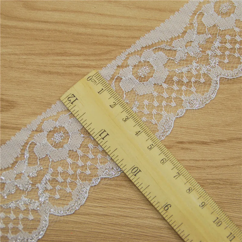 White Lace Fabric Trim 50mm 300yards  Wedding Bridal Dress Decoration Sewing Accessories Ribbon for DIY Craft L103